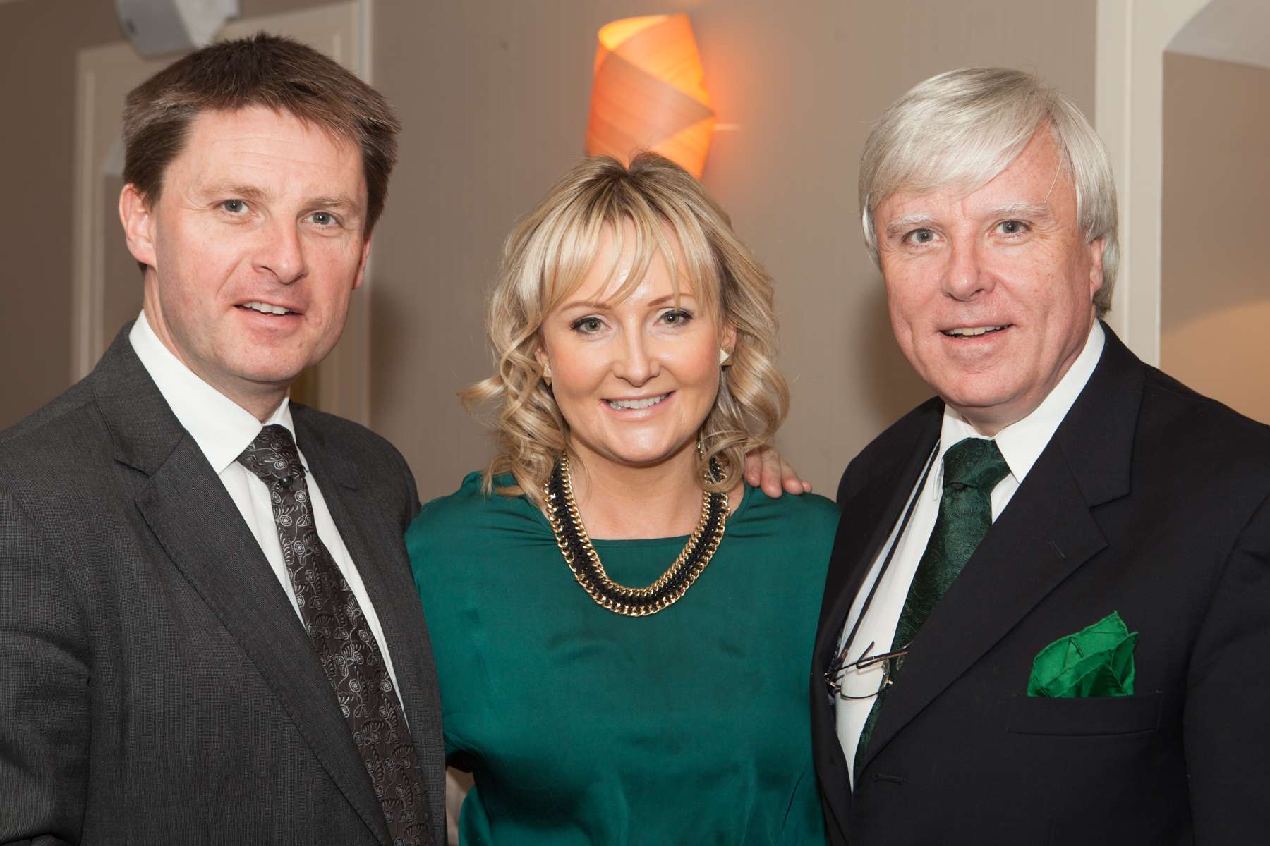 RTE's "At Your Service", John and Francis Brennan and Pam Finn pictured at the launch of the newly revampled New Park Hotel and Tearooms in Athenry. Photo Martina Regan Pamela Finn TLC article