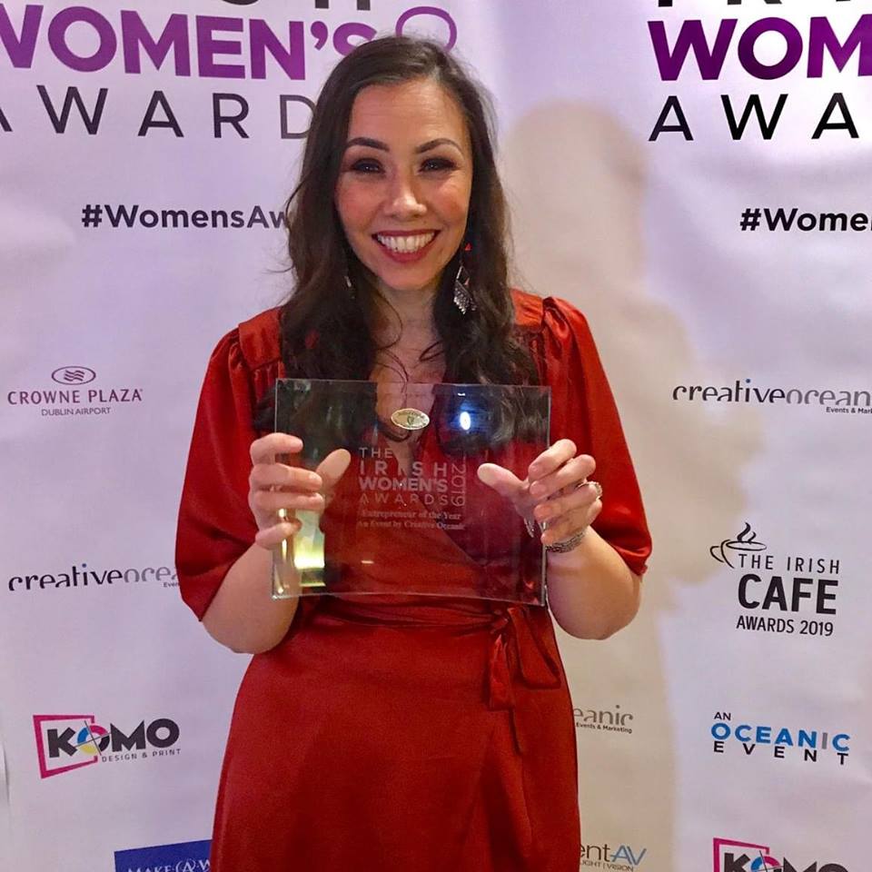 Wendy with award Wendt Stunt Awards