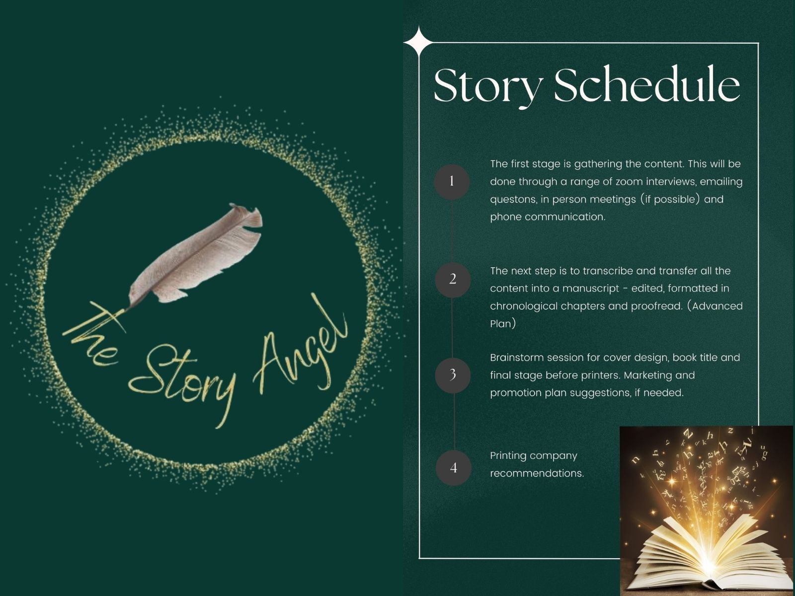 The Story Angel Schedule