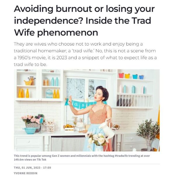 Trad wife graphic