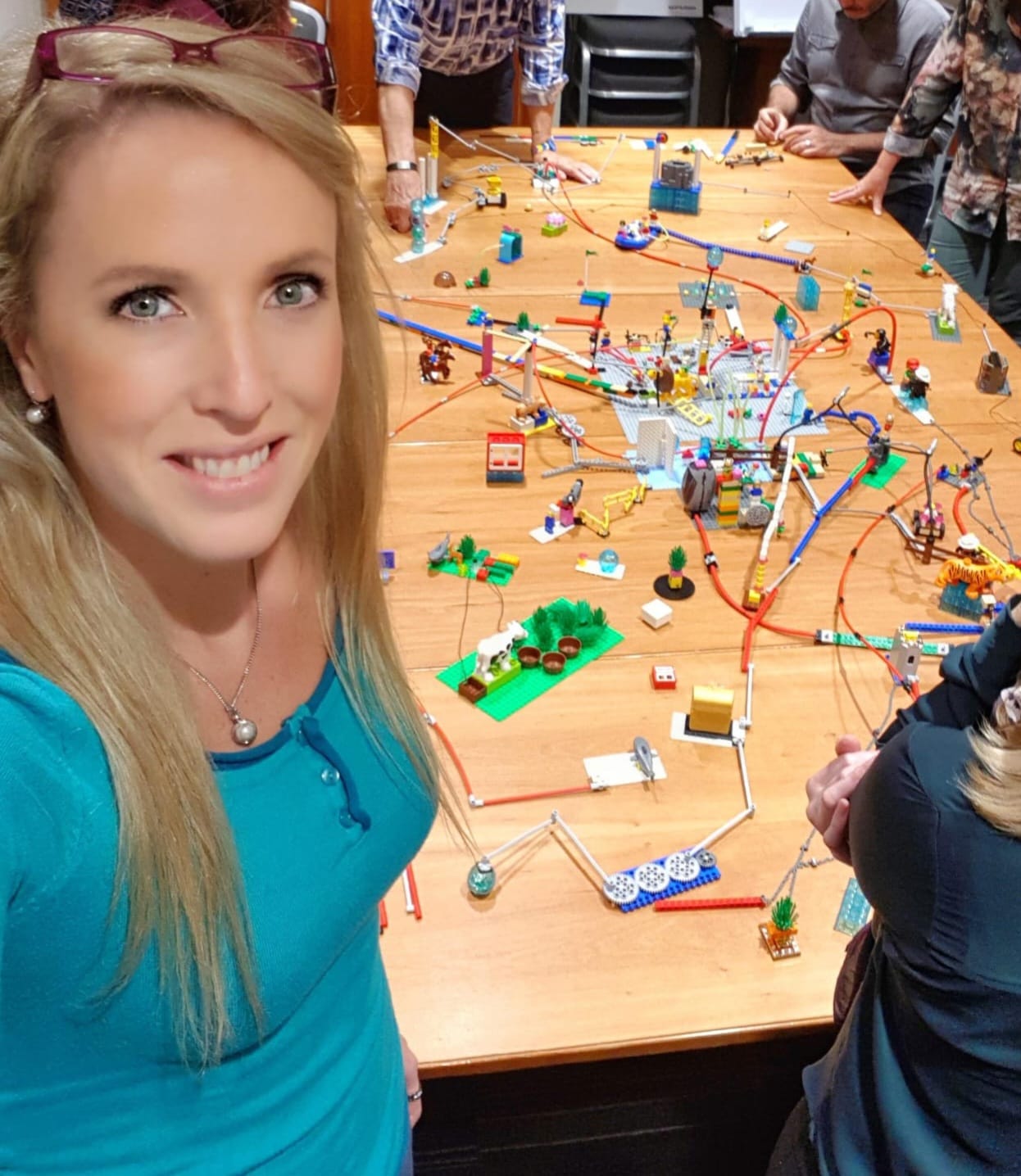 Hannah Facilitating a Lego workshop Hannah 3